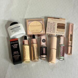 Revolution 10-Piece Makeup Set Highlighter, Foundation, Blush, Concealer, More